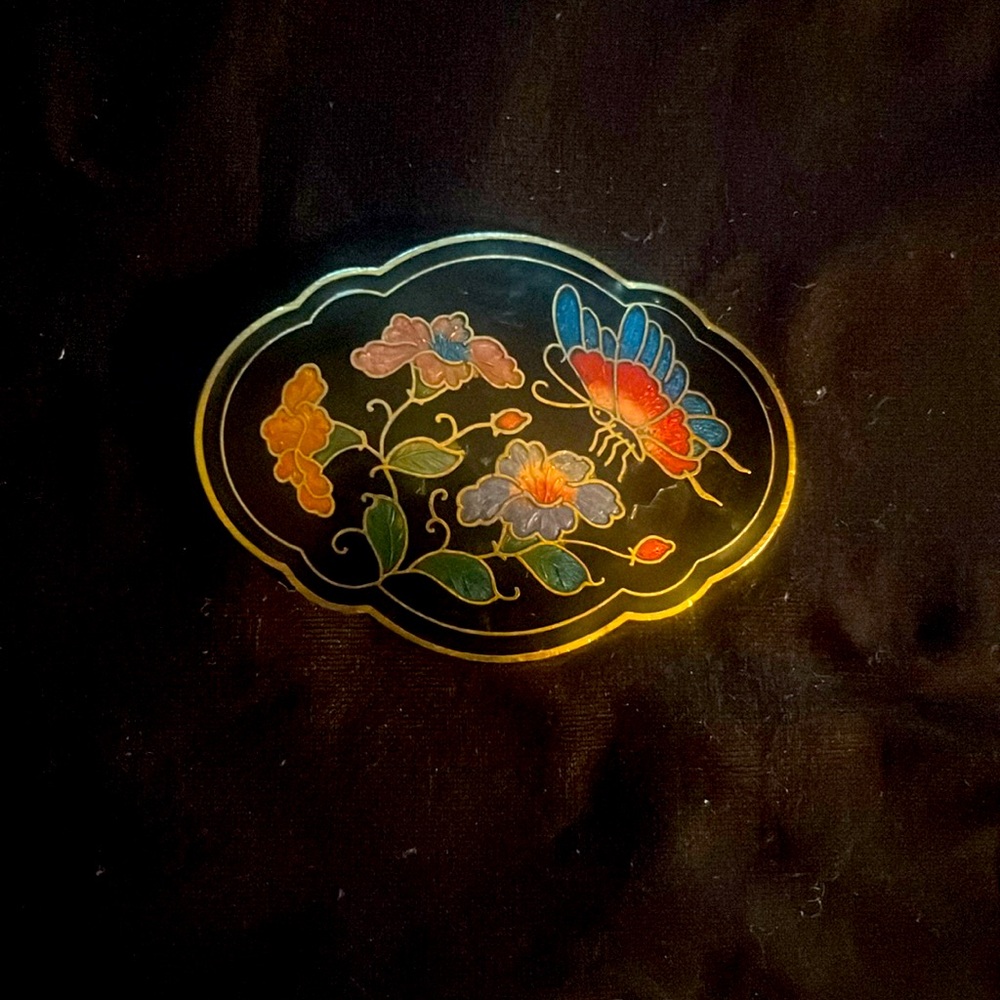 1980’s cloisonné Belt Buckle